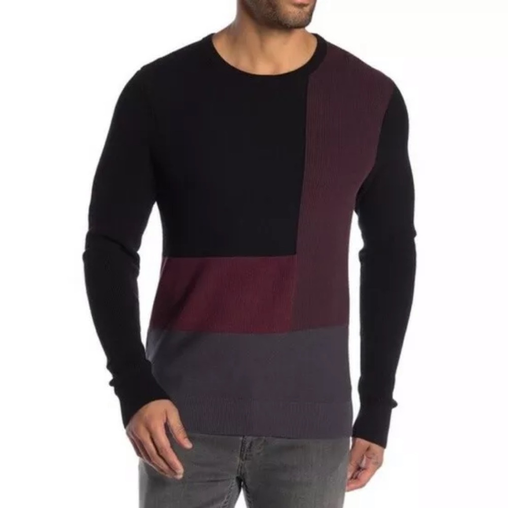 NEW 14th & Union Colorblock Knit Sweater